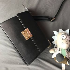 Black Purse-Gold Hardware + Strap